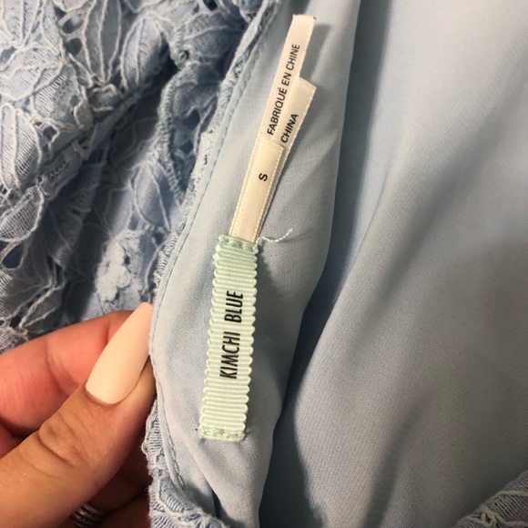 Baby Blue Lace Dress - Picture 3 of 3